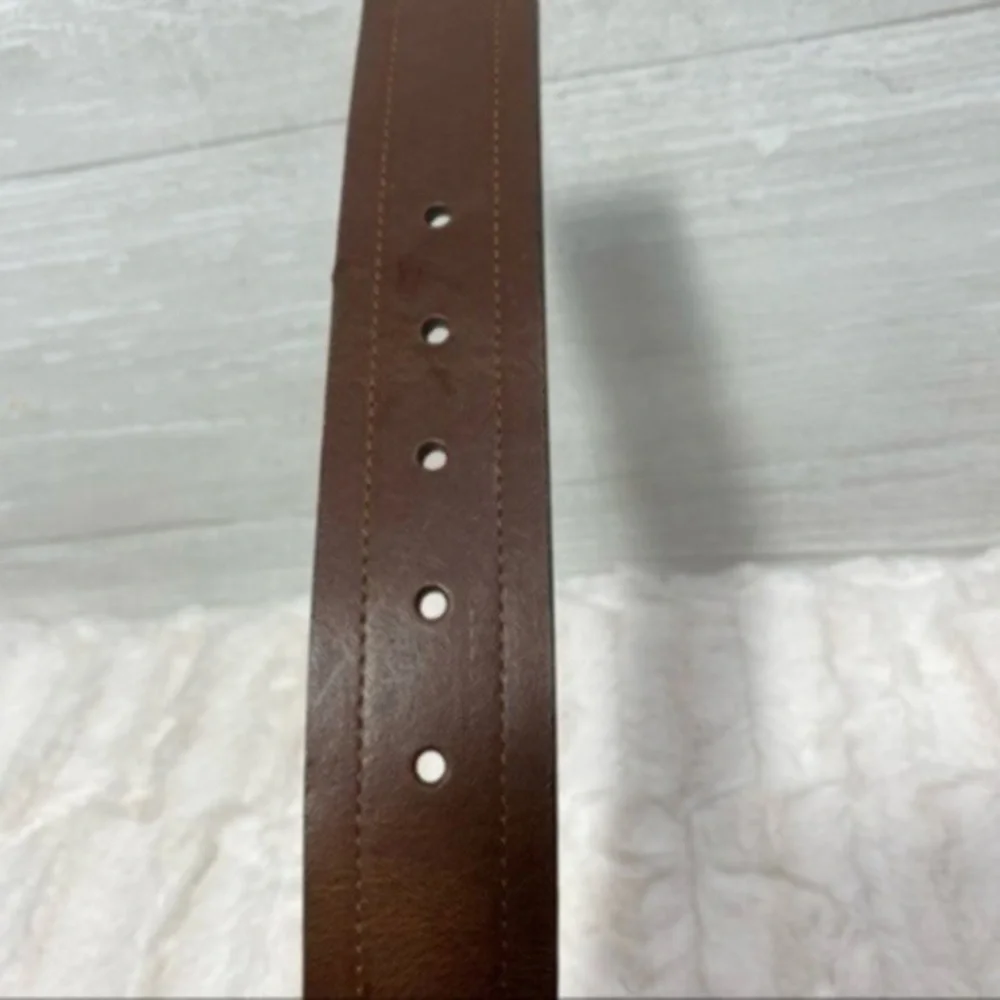 Men’s Genuine Italian Bonded Leather belt  Size XL Color brown